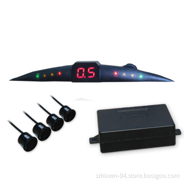 Parking Sensor Parking Radar LED006 with LED Display 4 Sensors with 2.5m Wire White Black Silver Sensor Available